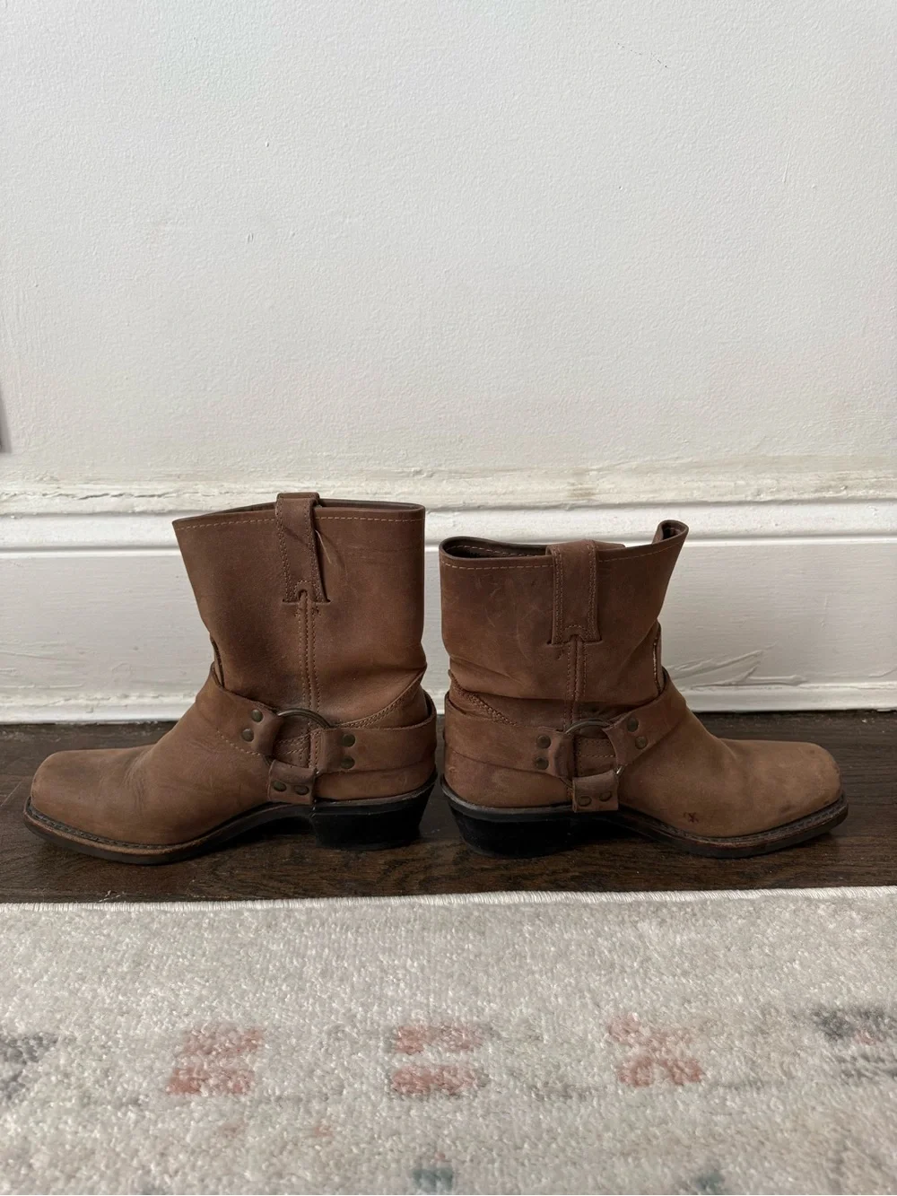 Vintage Frye Brown Suede Harness Ankle Boots 8.5/9